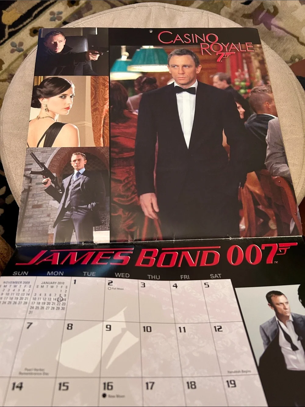 2009 and 2010 James Bond 007  Wall Calendars